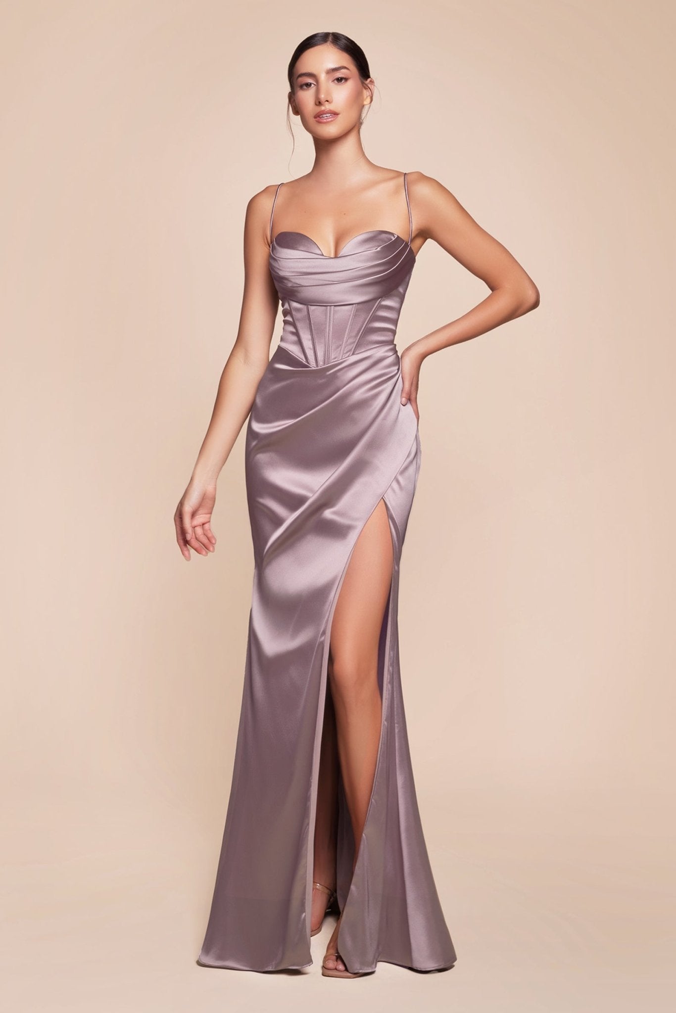 Elegant Flowing Bridesmaids Dress_LD 7483