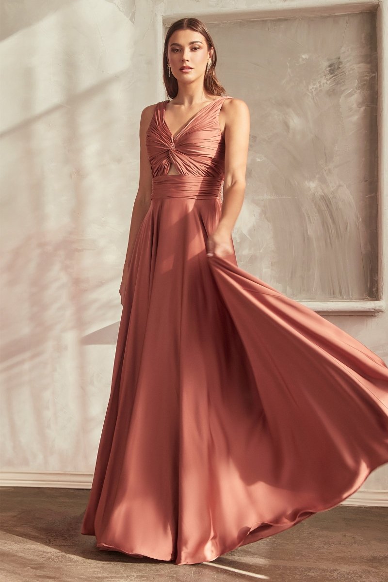 Elegant V-Neck Evening Gown for Prom_LD 7497