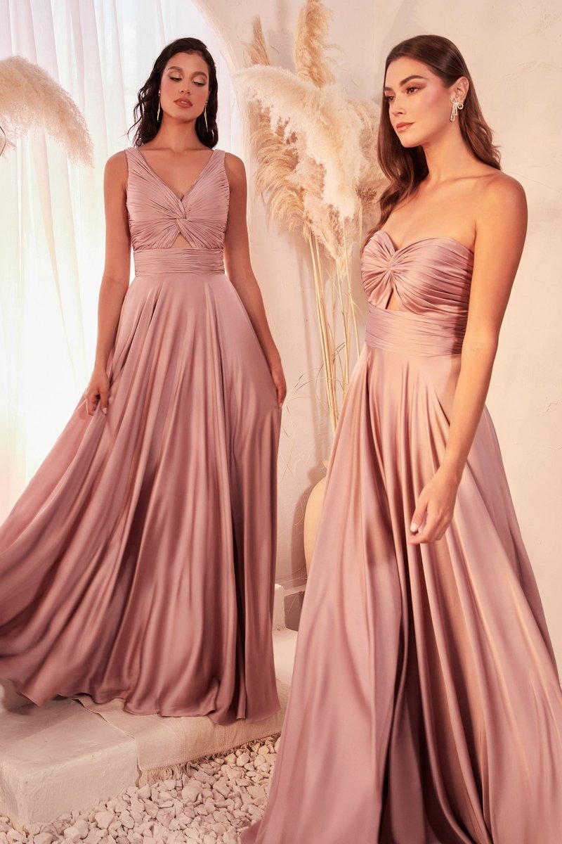 Elegant V-Neck Evening Gown for Prom_LD 7497