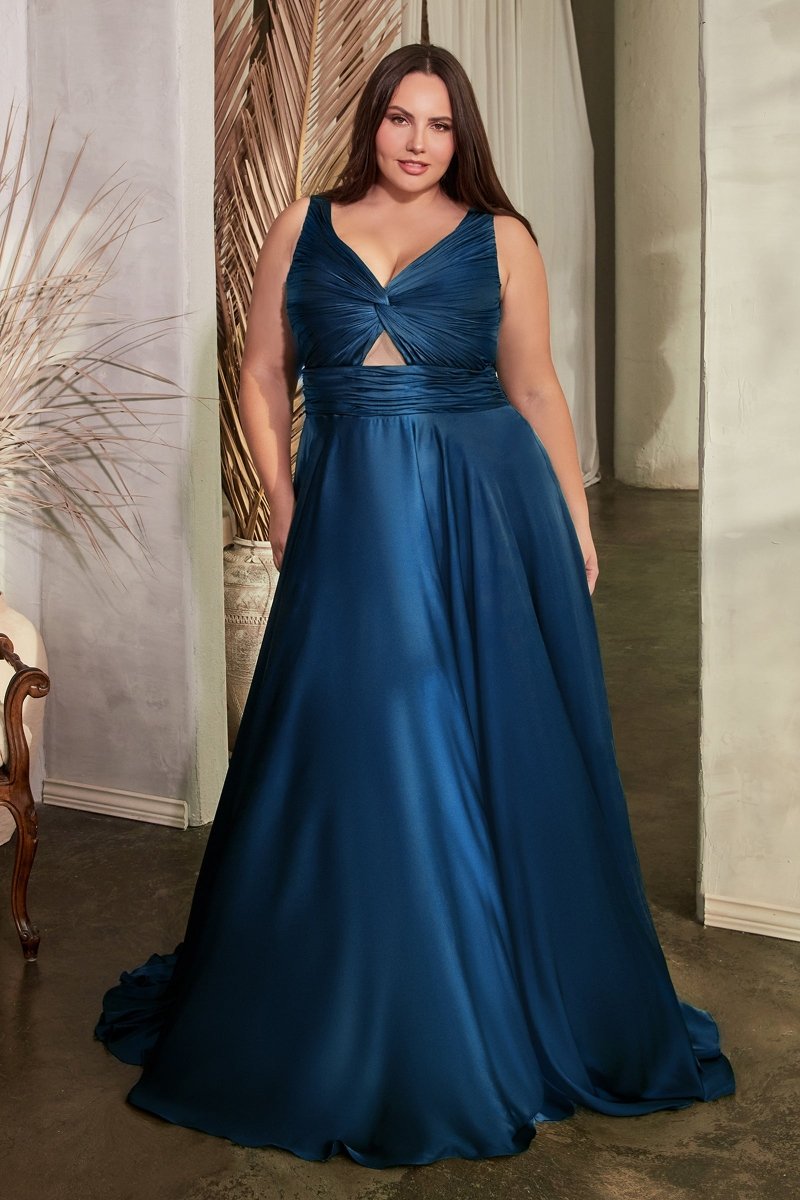 Elegant Twist Front Prom Dress_LD 7497C