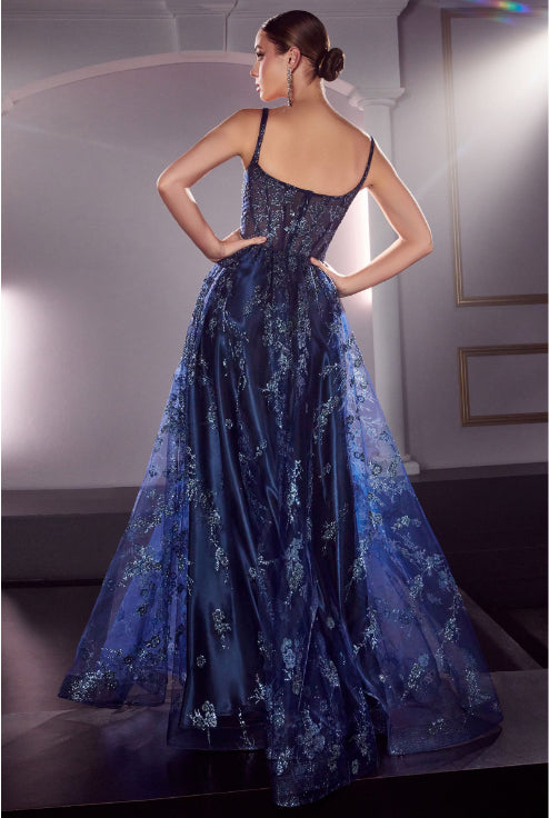 Elegant Lace Flowing Prom Dress_LD J840