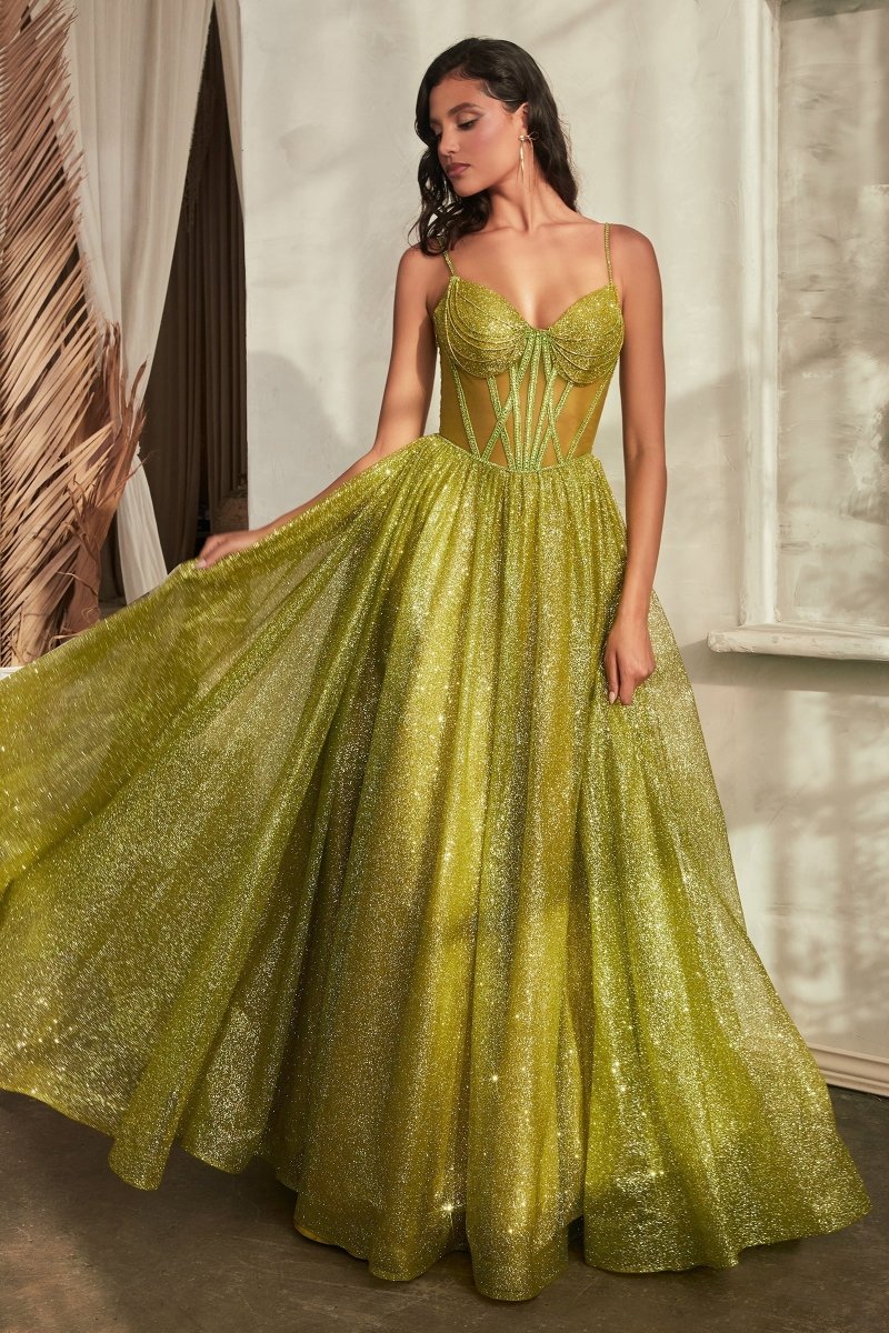 Elegant Sparkling Prom Dress with Corset Design_LD CD832