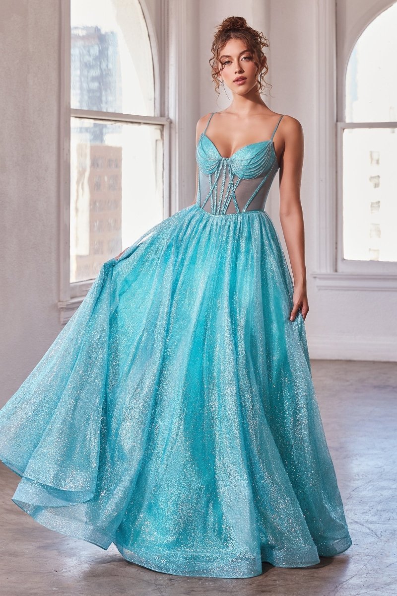 Elegant Sparkling Prom Dress with Corset Design_LD CD832