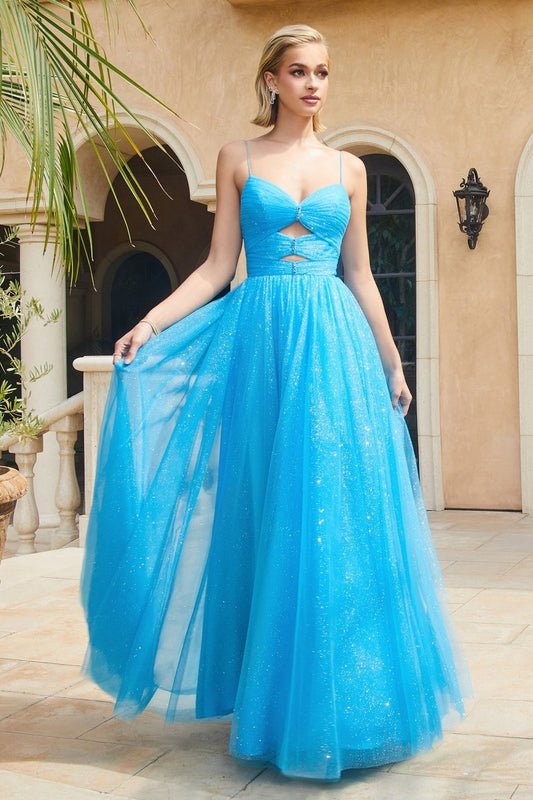 Sparkling Strap Back Prom Dress Elegance_LD CR871