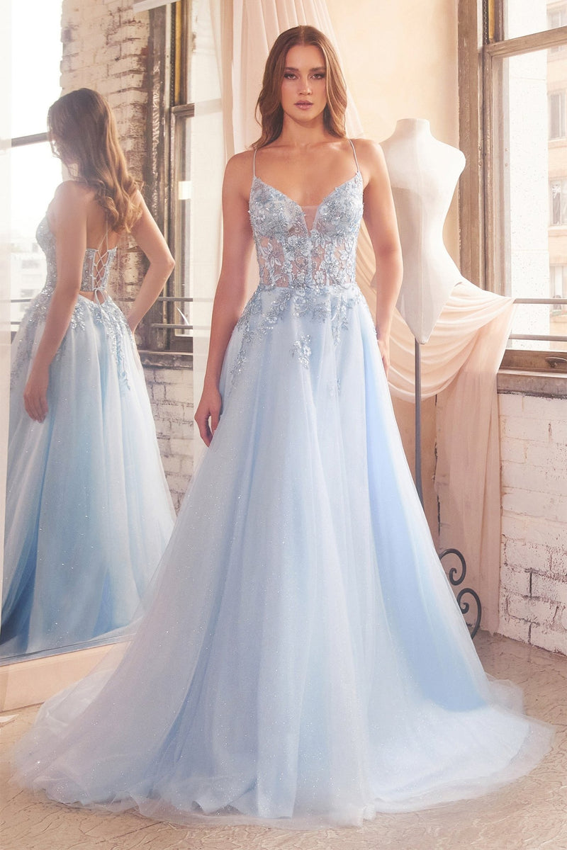 Enchanting Lace Appliqué Prom Dress_LD D553