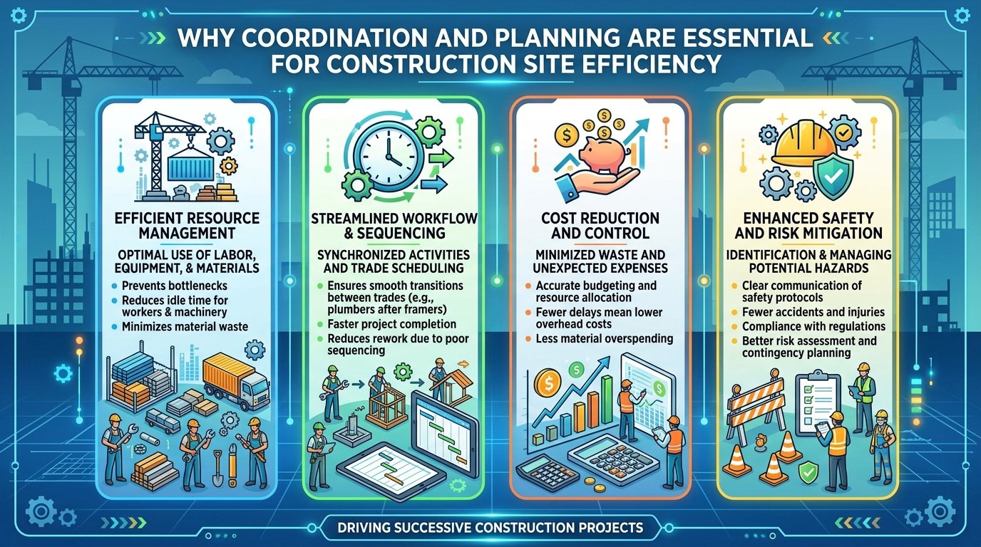 Why Coordination and Planning Are Essential for Construction Site Efficiency